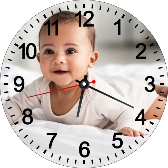Orologio da Parete con Stampa Personalizzata diametro 30cm Rotondo - Forex 5mm